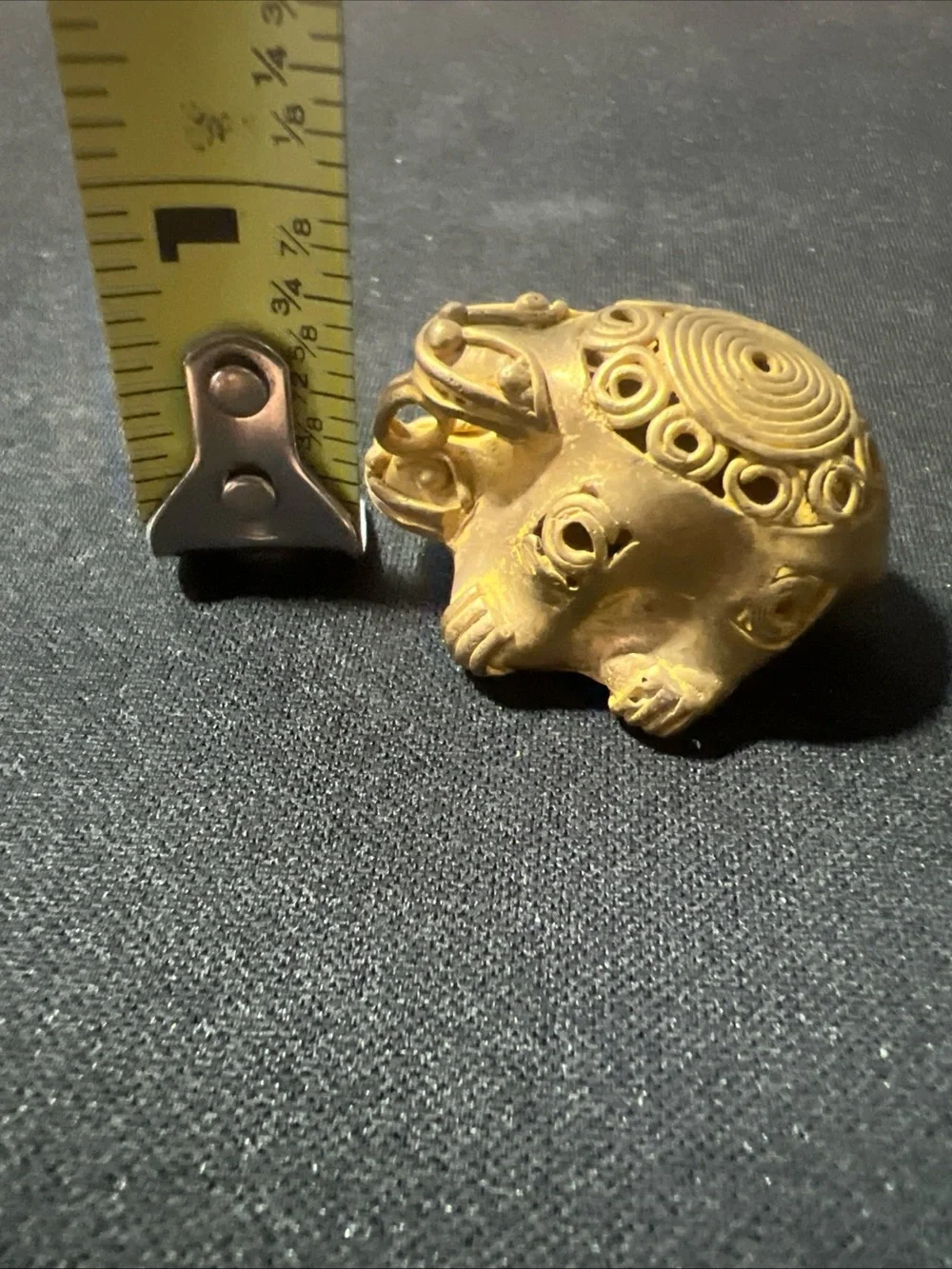 TUMBAGA Gold & Copper Alloy Zoomorphic Figurine/Pendant Columbian Art